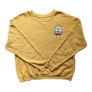 SpongeBob SquarePants Embroidered Sweatshirt Unisex X-Large XL Nickelodeon